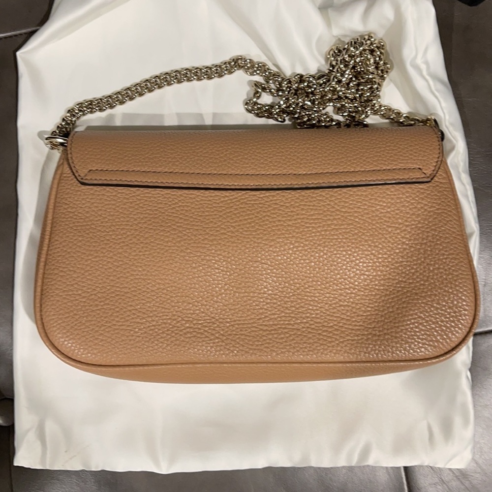Gucci Soho New Tan Leather CrossBody Shoulder Bag - Picture 8 of 9